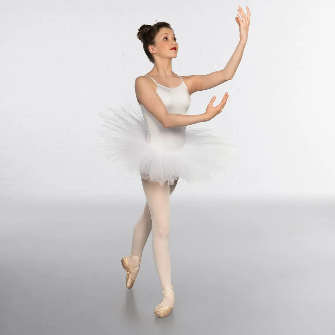 1st Position Nylon Elastane 5 Layer Tutu White