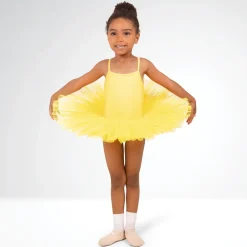 1st Position Nylon Elastane 5 Layer Tutu Yellow
