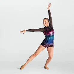 1st Position Ombré Sequinned Unitard
