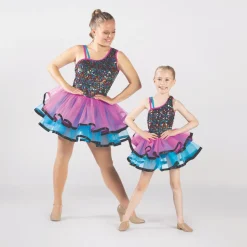 1st Position One-Shoulder Sequin Bodice and Layered Tutu