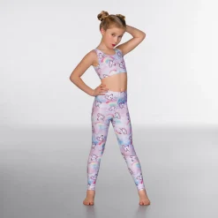 1st Position Print Leggings Unicorn Foil Print