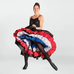 1st Position Red/White/Blue Can-Can Skirt