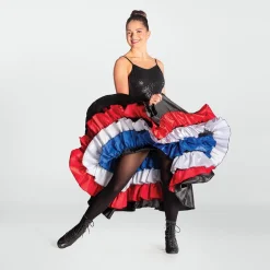 1st Position Red/White/Blue Can-Can Skirt