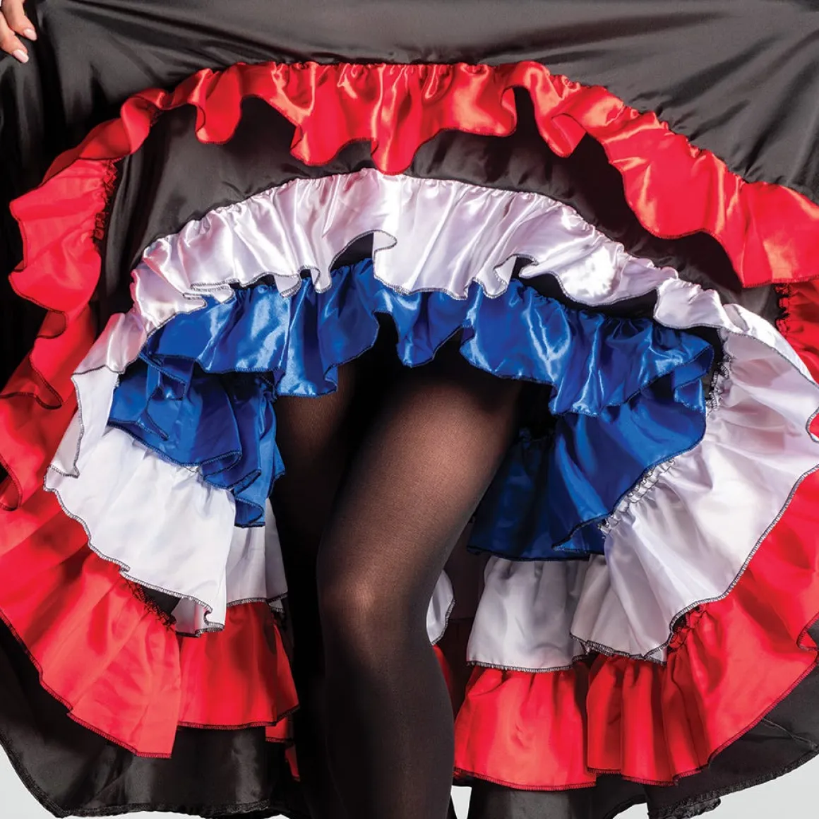 1st Position Red/White/Blue Can-Can Skirt
