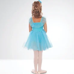 1st Position Romantic Tutu with Flowers and Glitter Net Skirt