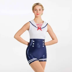 1st Position Sailor Playsuit Blue