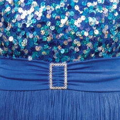 1st Position Sequin Bodice Fringe Unitard