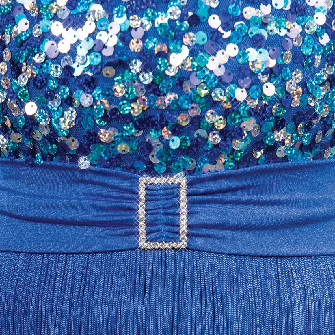 1st Position Sequin Bodice Fringe Unitard