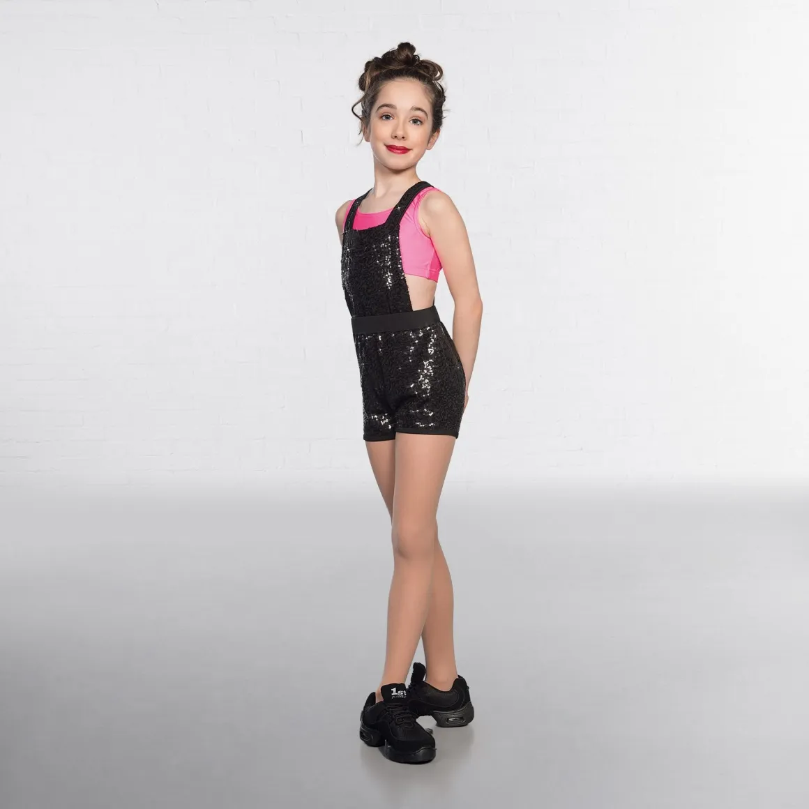 1st Position Sequin Dungarees