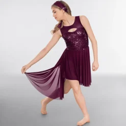1st Position Sequin Lyrical Dress with Wrap Around Skirt