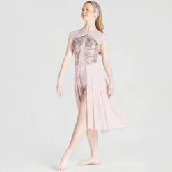 1st Position Sequin Lyrical Unitard with Open Front Skirt