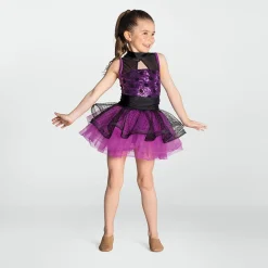 1st Position Sequin Polka Dot Tutu with Wide Curled Hem