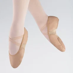 1st Position Split Sole Leather Flex Ballet Shoe
