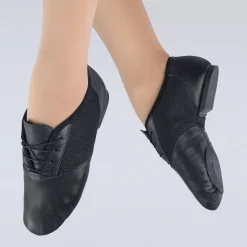 1st Position Sport Mesh Centre Leather Split Sole Jazz Shoe