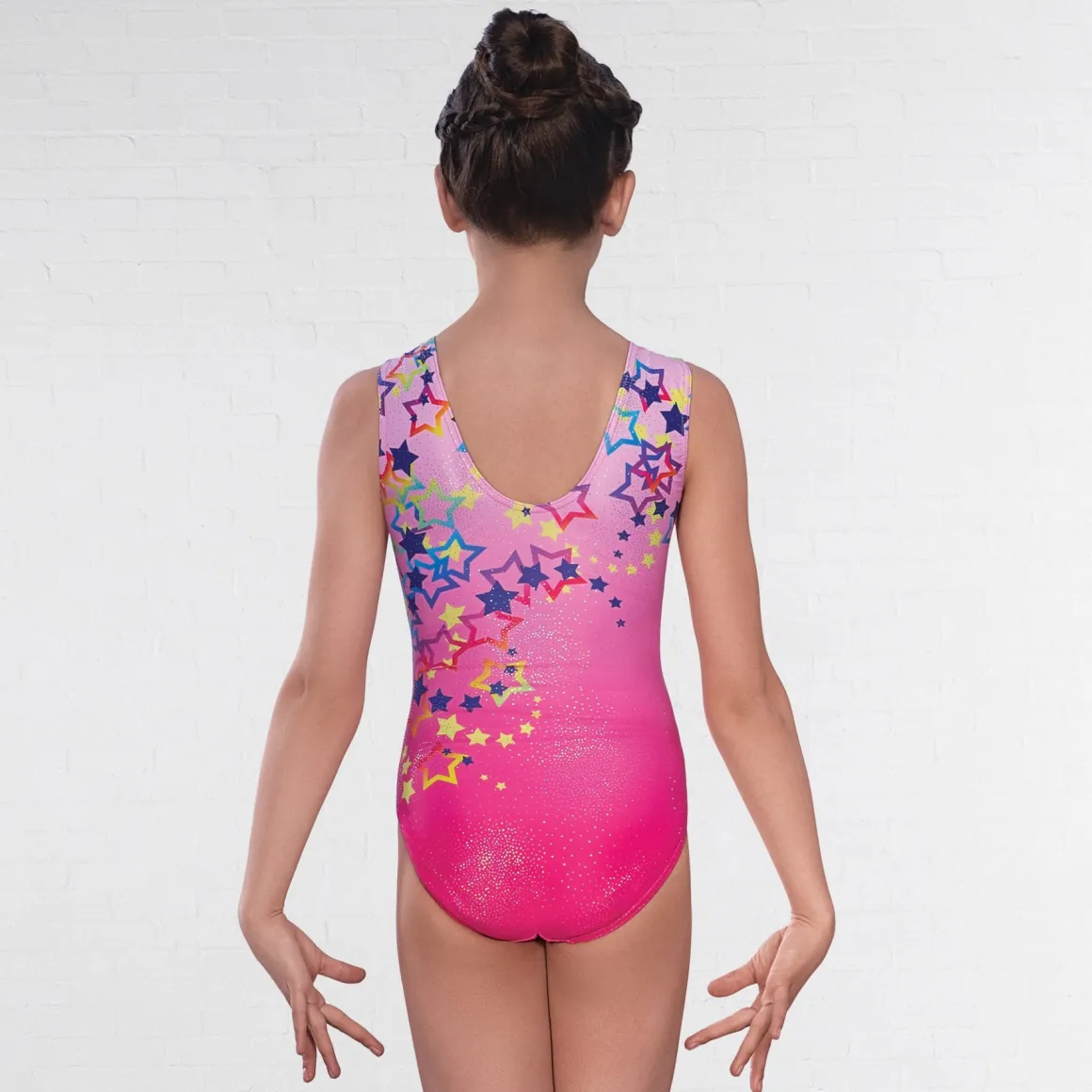 1st Position Star Print Sleeveless Leotard