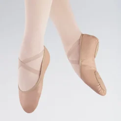 1st Position Stretch Leather Split Sole Ballet Shoe