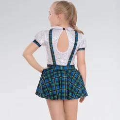 1st Position Tartan Schoolgirl Outfit with Bow