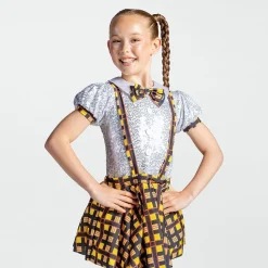 1st Position Tartan Schoolgirl Outfit with Bow