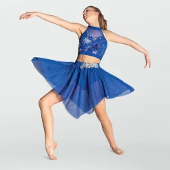 1st Position Two Piece Floral Lace Lyrical Costume