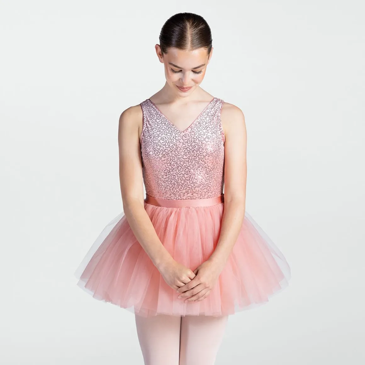 1st Position V-Neck Sequin Velour Tutu