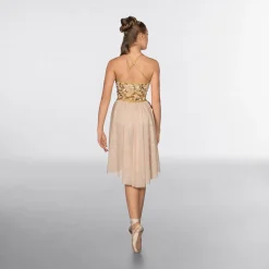 1st Position Wrap Around Sequin Dipped Hem Lyrical Dress