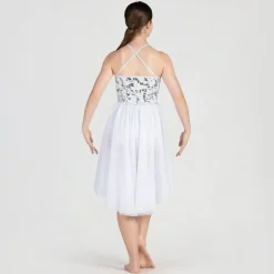 1st Position Wrap Around Sequin Dipped Hem Lyrical Dress