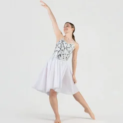 1st Position Wrap Around Sequin Dipped Hem Lyrical Dress