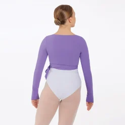 1st Position Wrap Front Jersey Top