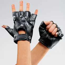 Studded Punk Gloves