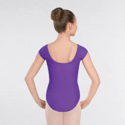 United Teachers of Dance Alice Cap Sleeved Ruched Leotard Matt Nylon