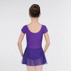 UTD "Milly" Primary 1 to Level 1 Ballet Voile Skirted Cap Sleeved Violet Leotard