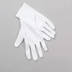White Short Gloves - Adult