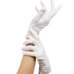 White Short Gloves - Child